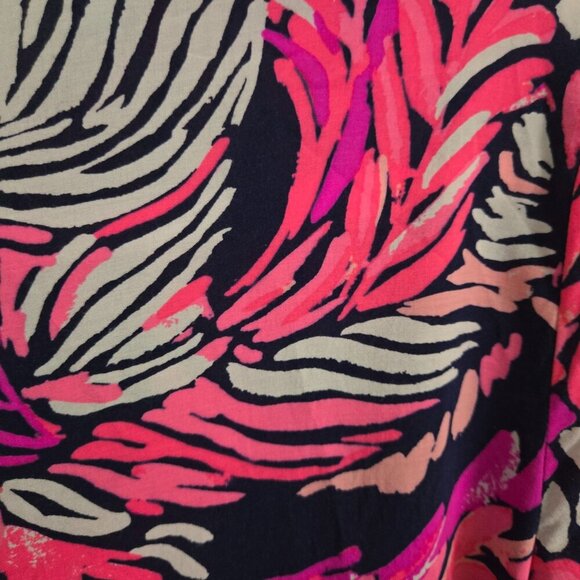 Lilly Pulitzer Sarasota Tunic Top Bright Navy A Jungle In Here Size M - Picture 5 of 10